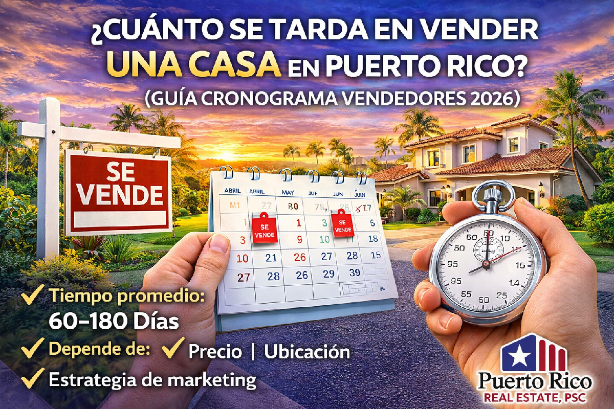 ¿Cuánto se tarda en vender una casa en Puerto Rico? (Guía de Cronograma para Vendedores 2026)